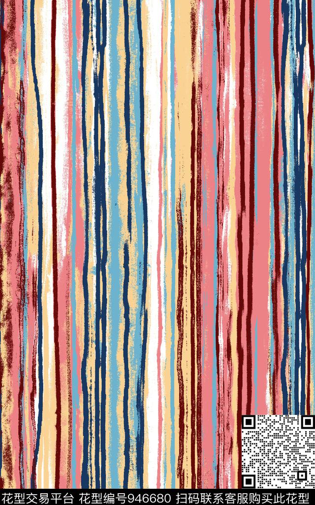 肌理抽象几何数码印花华亿平台下载（图片编号: 946680） - 瓦栏（Walan）