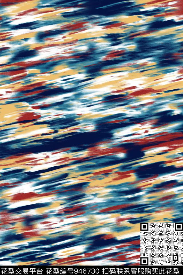 肌理抽象几何数码印花华亿平台下载（图片编号: 946730） - 瓦栏（Walan）