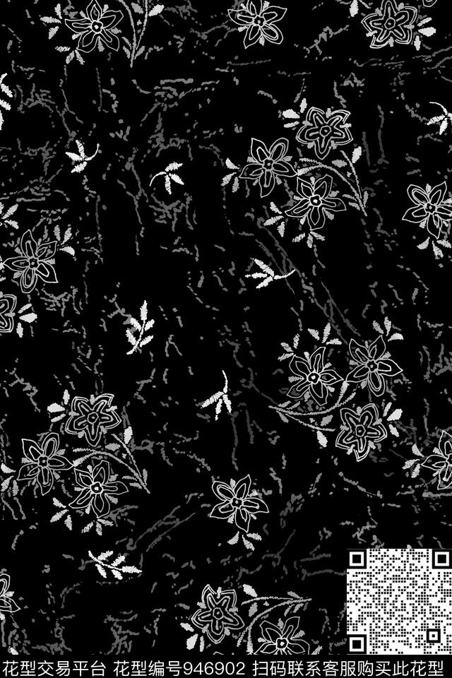 小碎花男装拔印传统印花华亿平台下载（图片编号: 946902） - 瓦栏（Walan）