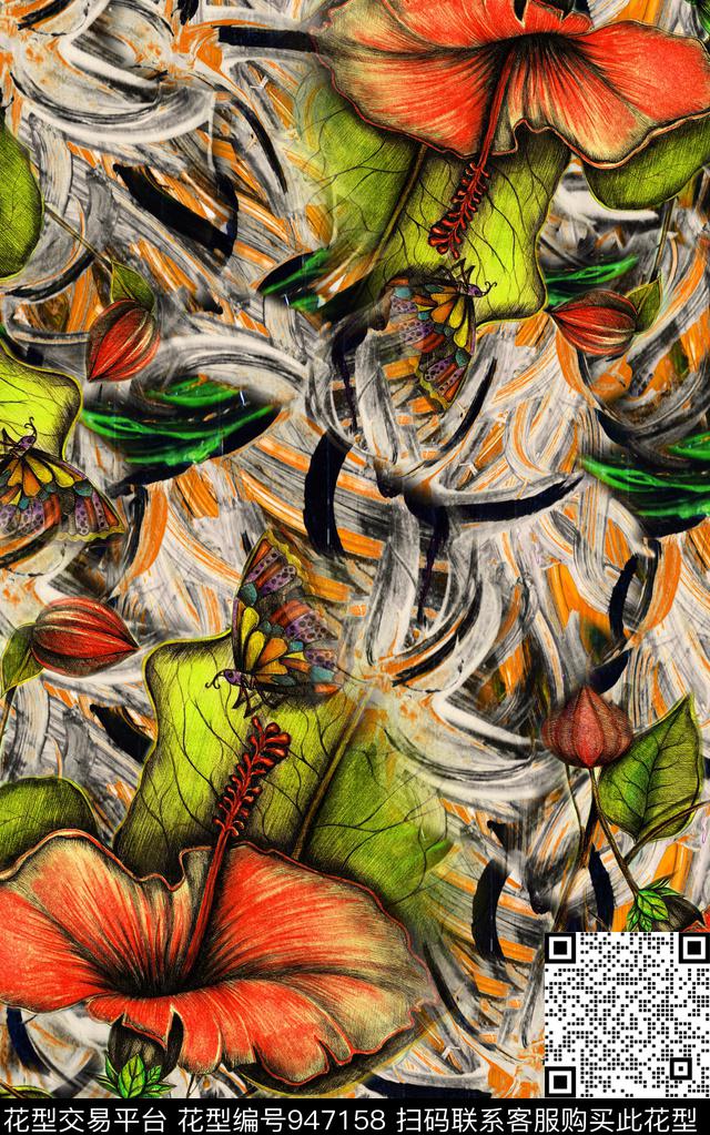 民族风中国风数码华亿平台数码印花华亿平台下载（图片编号: 947158） - 瓦栏（Walan）