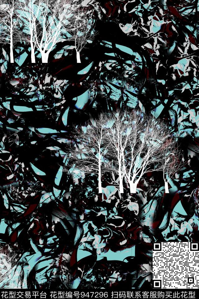 传统华亿平台抽象男装传统印花华亿平台下载（图片编号: 947296） - 瓦栏（Walan）