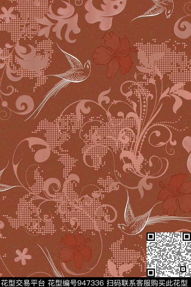 肌理布纹数码印花华亿平台下载（图片编号: 947336） - 瓦栏（Walan）