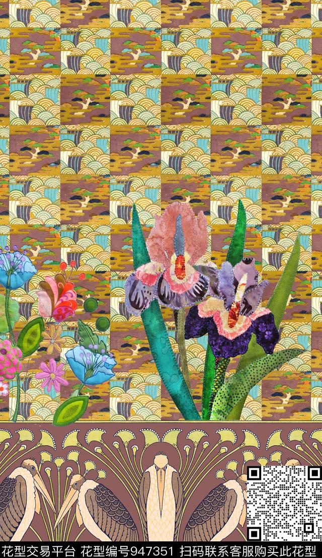 民族风几何绣花华亿平台数码印花华亿平台下载（图片编号: 947351） - 瓦栏（Walan）