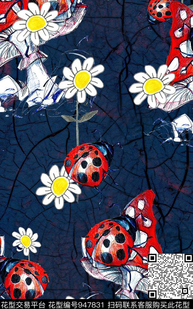 小碎花数码华亿平台卡通数码印花华亿平台下载（图片编号: 947831） - 瓦栏（Walan）