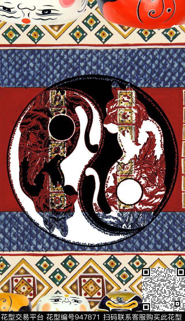 民族风数码华亿平台定位花数码印花华亿平台下载（图片编号: 947871） - 瓦栏（Walan）