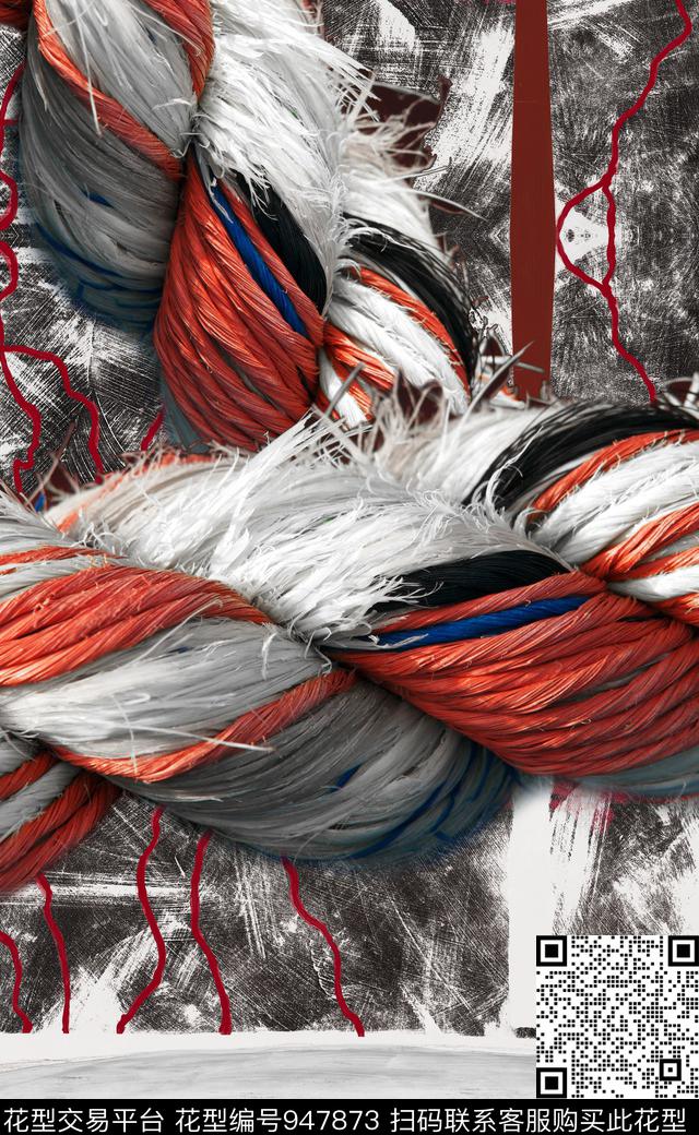 数码华亿平台抽象定位花数码印花华亿平台下载（图片编号: 947873） - 瓦栏（Walan）