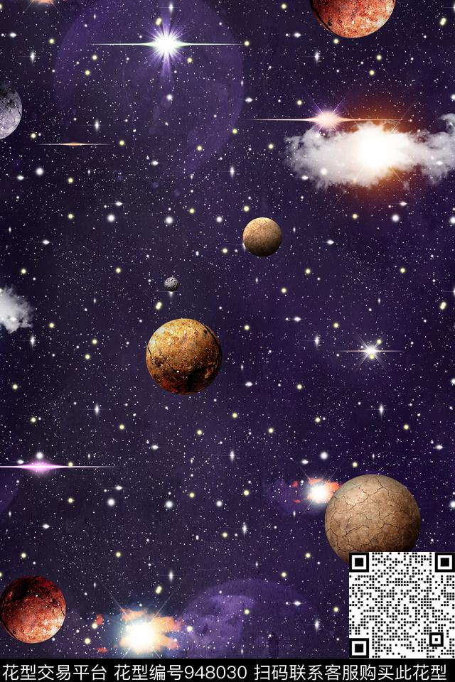 宇宙星空星云数码印花华亿平台下载（图片编号: 948030） - 瓦栏（Walan）