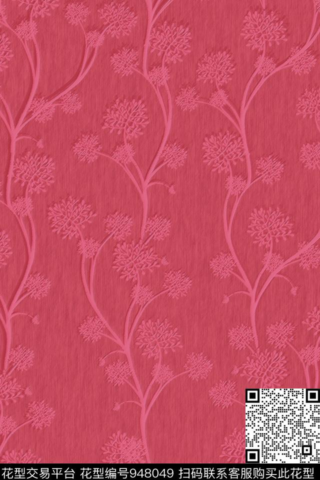 肌理花卉数码印花华亿平台下载（图片编号: 948049） - 瓦栏（Walan）