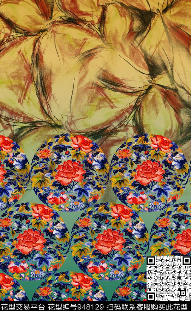 民族风中国风数码华亿平台数码印花华亿平台下载（图片编号: 948129） - 瓦栏（Walan）