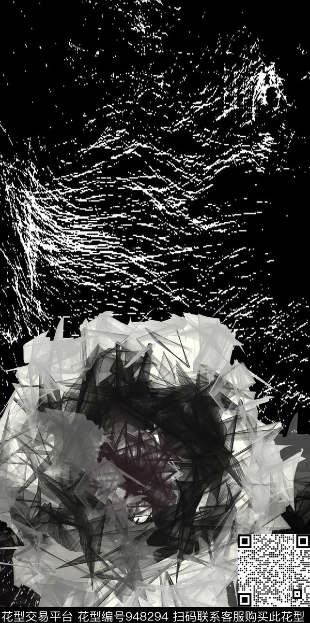 条纹艺术创意数码印花华亿平台下载（图片编号: 948294） - 瓦栏（Walan）