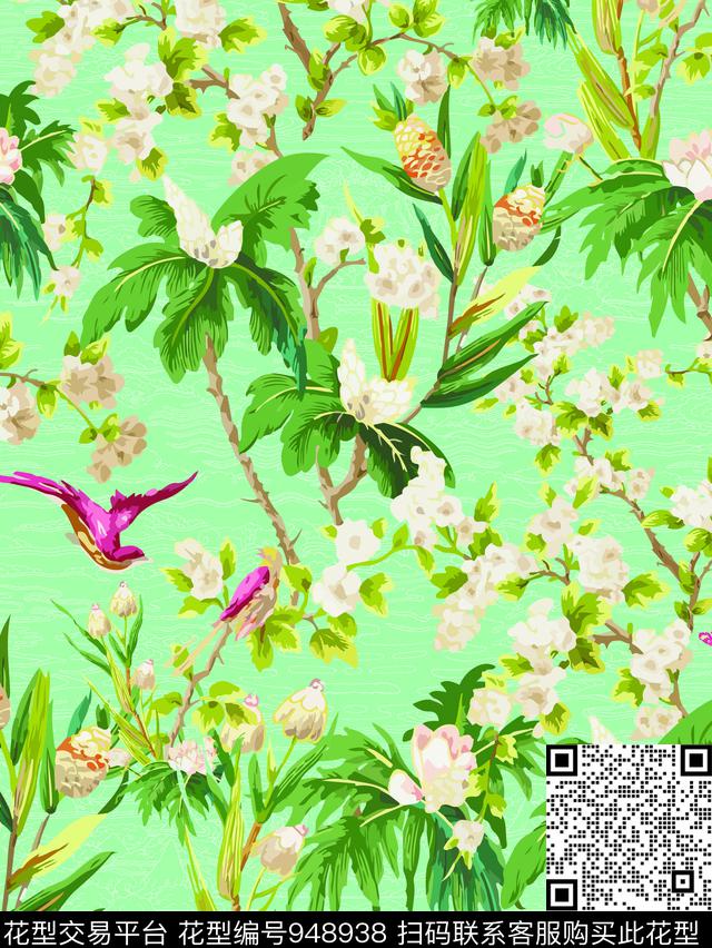 数码华亿平台花卉动物数码印花华亿平台下载（图片编号: 948938） - 瓦栏（Walan）