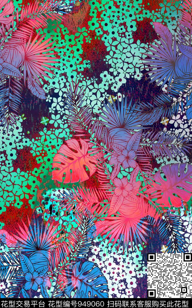 数码华亿平台女装几何数码印花华亿平台下载（图片编号: 949060） - 瓦栏（Walan）