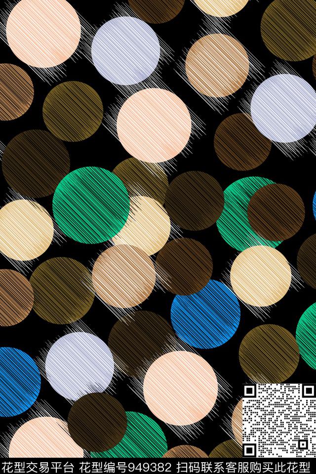 波点女装几何传统印花华亿平台下载（图片编号: 949382） - 瓦栏（Walan）