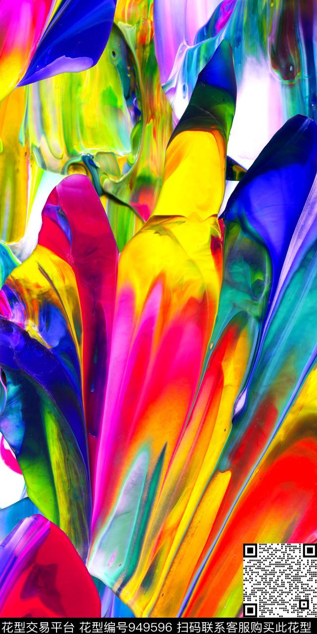 数码华亿平台抽象纹理数码印花华亿平台下载（图片编号: 949596） - 瓦栏（Walan）