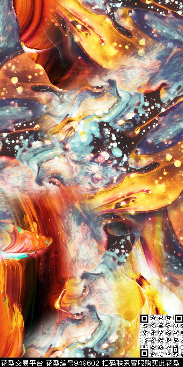 数码华亿平台抽象纹理数码印花华亿平台下载（图片编号: 949602） - 瓦栏（Walan）