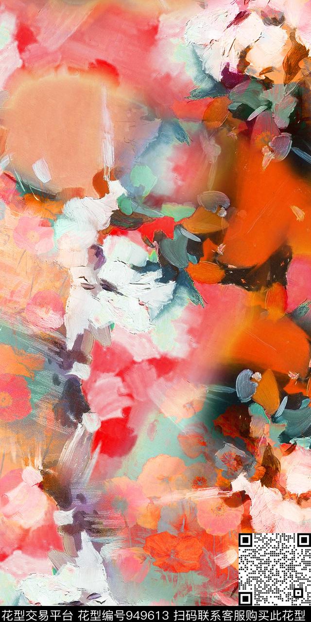 数码华亿平台抽象几何数码印花华亿平台下载（图片编号: 949613） - 瓦栏（Walan）