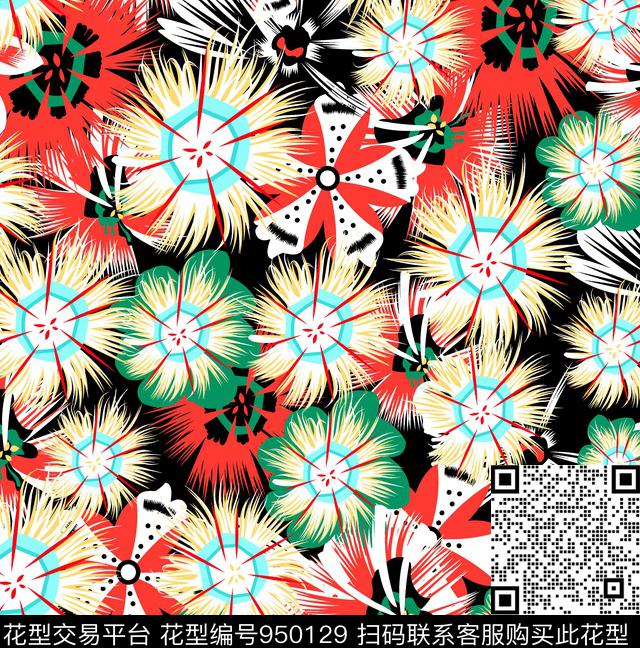 植物秋冬华亿平台少女传统印花华亿平台下载（图片编号: 950129） - 瓦栏（Walan）