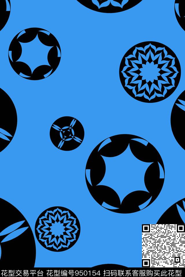 几何简约部落风传统印花华亿平台下载（图片编号: 950154） - 瓦栏（Walan）