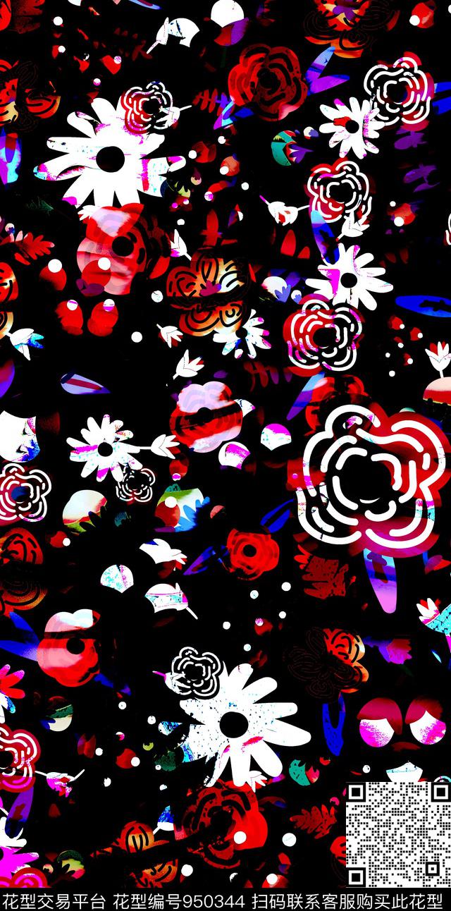 数码华亿平台女装几何数码印花华亿平台下载（图片编号: 950344） - 瓦栏（Walan）