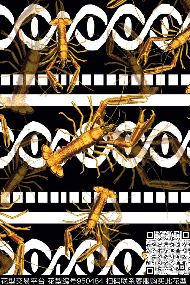 条纹波浪纹几何背景数码印花华亿平台下载（图片编号: 950484） - 瓦栏（Walan）