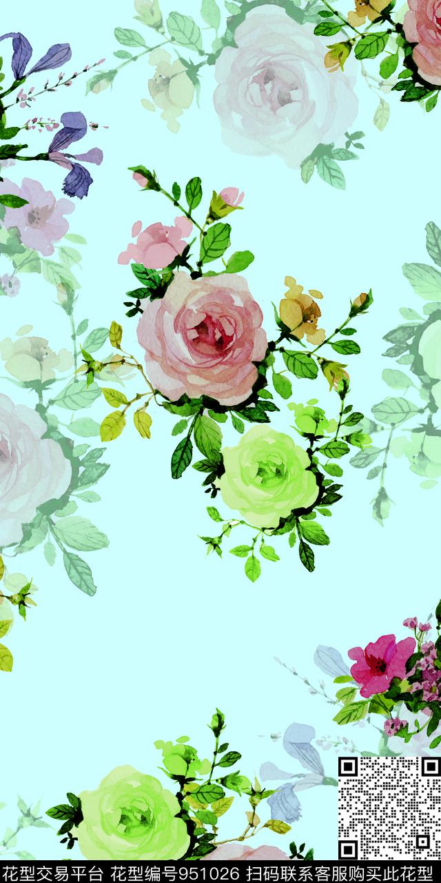 植物数码华亿平台花卉数码印花华亿平台下载（图片编号: 951026） - 瓦栏（Walan）