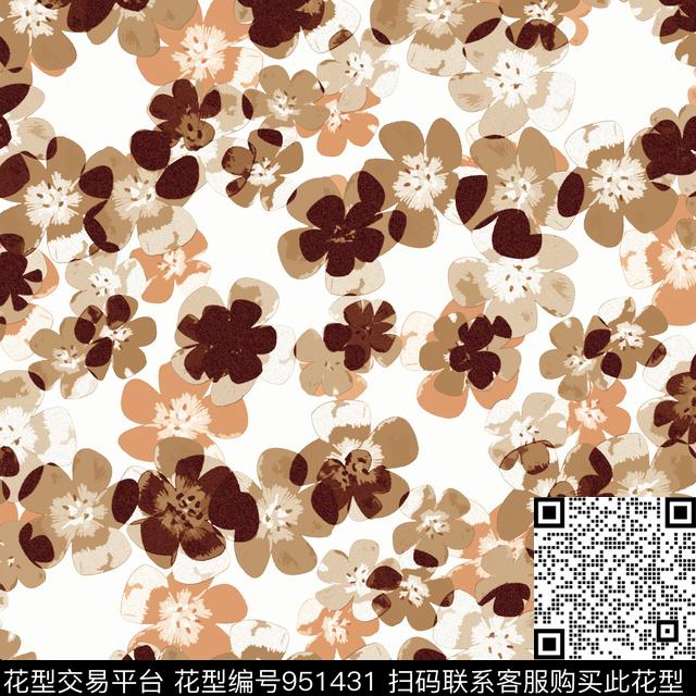 古典花纹花卉大牌风数码印花华亿平台下载（图片编号: 951431） - 瓦栏（Walan）