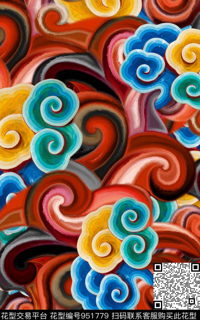 民族风数码华亿平台数码印花华亿平台下载（图片编号: 951779） - 瓦栏（Walan）