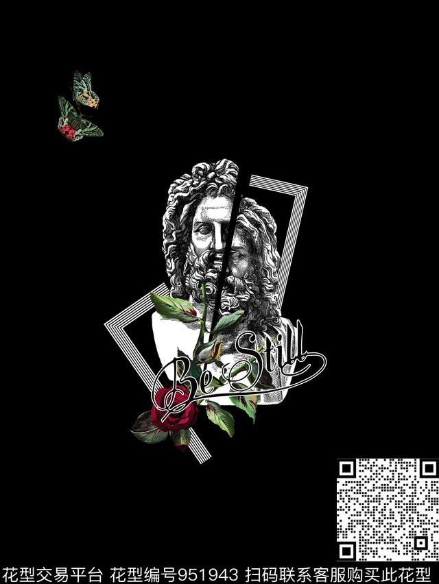 男装定位花花卉数码印花华亿平台下载（图片编号: 951943） - 瓦栏（Walan）