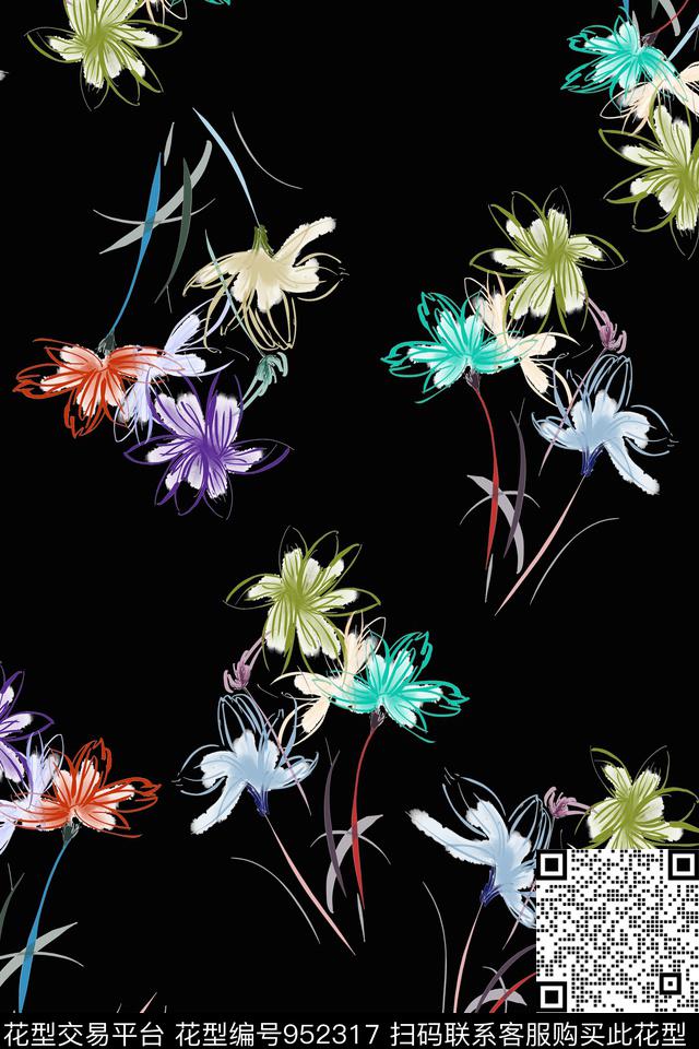 可爱小碎花数码华亿平台数码印花华亿平台下载（图片编号: 952317） - 瓦栏（Walan）