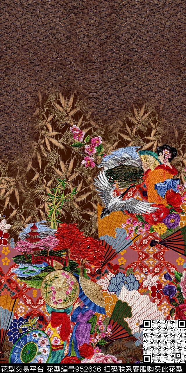 民族风肌理中国风数码印花华亿平台下载（图片编号: 952636） - 瓦栏（Walan）