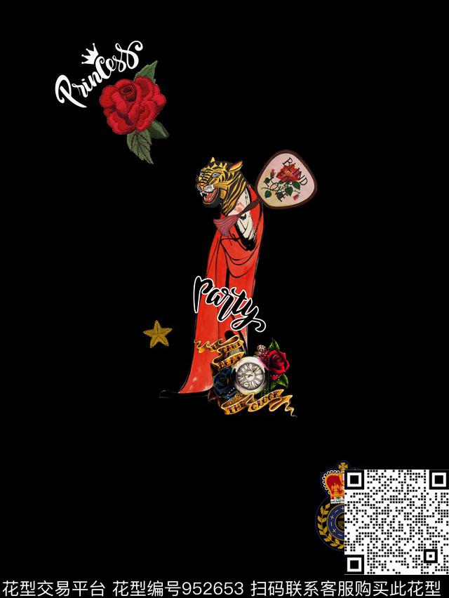 男装定位花花卉数码印花华亿平台下载（图片编号: 952653） - 瓦栏（Walan）