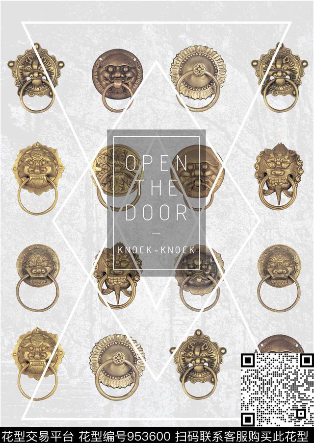 绘画胸前独幅数码华亿平台数码印花华亿平台下载（图片编号: 953600） - 瓦栏（Walan）