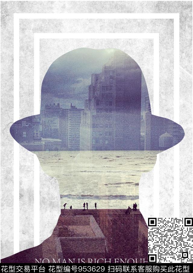 绘画胸前独幅数码华亿平台数码印花华亿平台下载（图片编号: 953629） - 瓦栏（Walan）