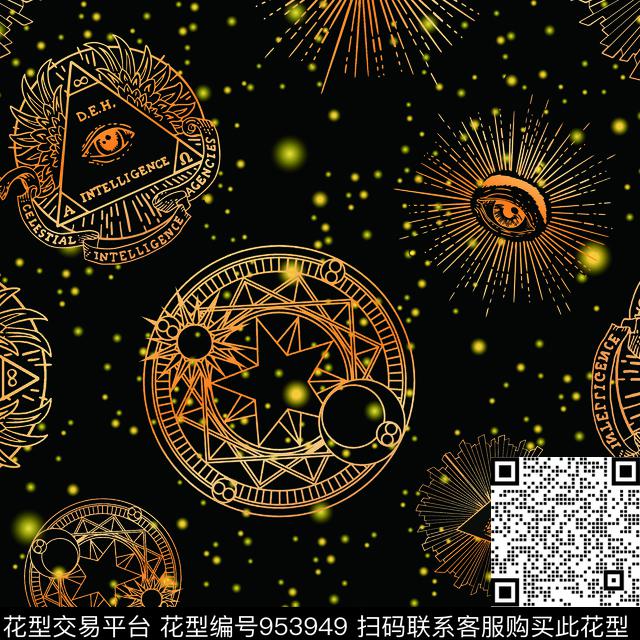 太阳金属星座数码印花华亿平台下载（图片编号: 953949） - 瓦栏（Walan）