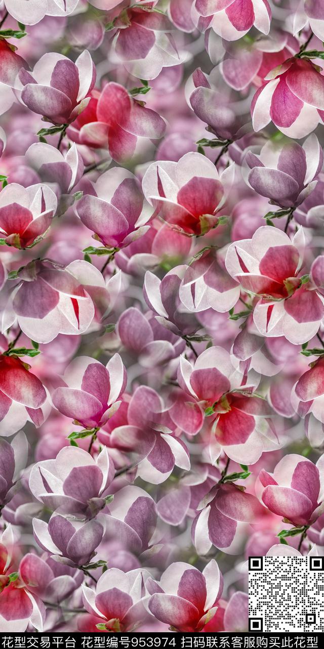 3D立体数码华亿平台花卉数码印花华亿平台下载（图片编号: 953974） - 瓦栏（Walan）