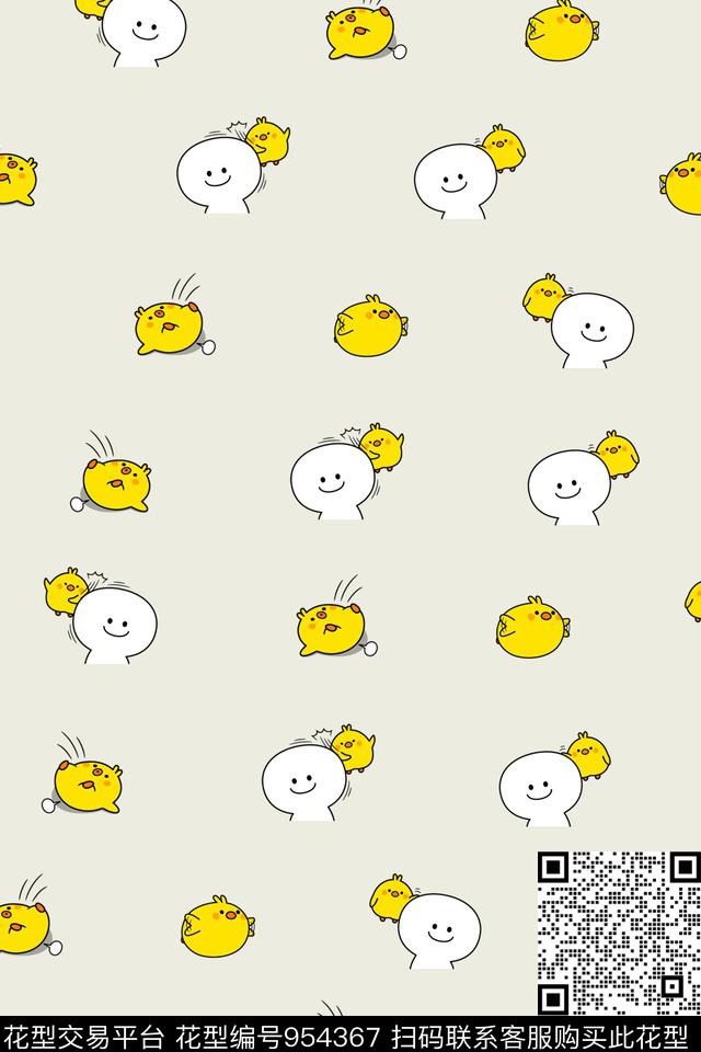 可爱卡通童装数码印花华亿平台下载（图片编号: 954367） - 瓦栏（Walan）