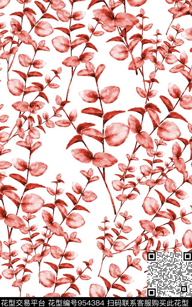 小碎花花卉清爽底花卉数码印花华亿平台下载（图片编号: 954384） - 瓦栏（Walan）