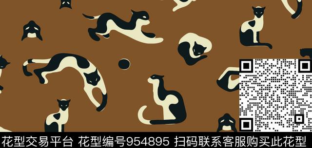 抽象趣味矢量传统印花华亿平台下载（图片编号: 954895） - 瓦栏（Walan）