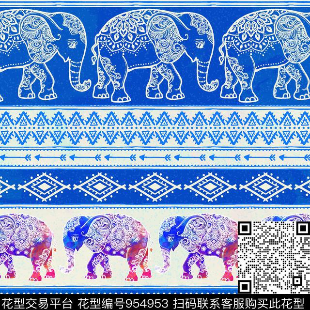 古典花纹秋冬华亿平台大象数码印花华亿平台下载（图片编号: 954953） - 瓦栏（Walan）