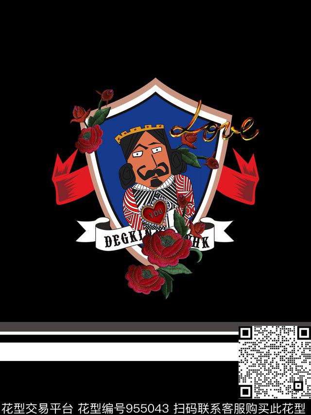 男装定位花几何数码印花华亿平台下载（图片编号: 955043） - 瓦栏（Walan）