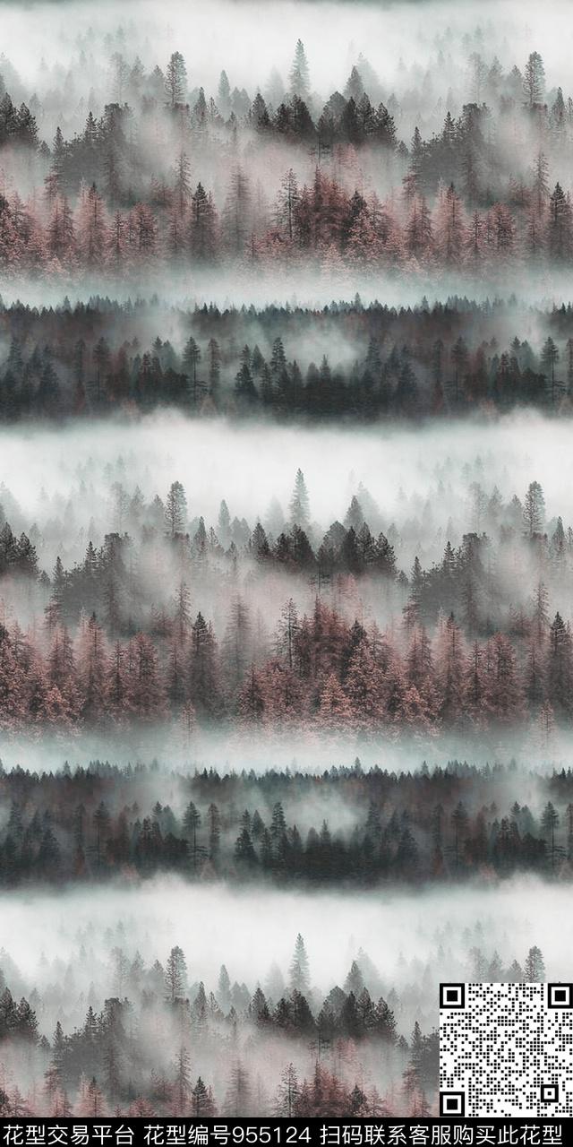 树数码华亿平台抽象数码印花华亿平台下载（图片编号: 955124） - 瓦栏（Walan）