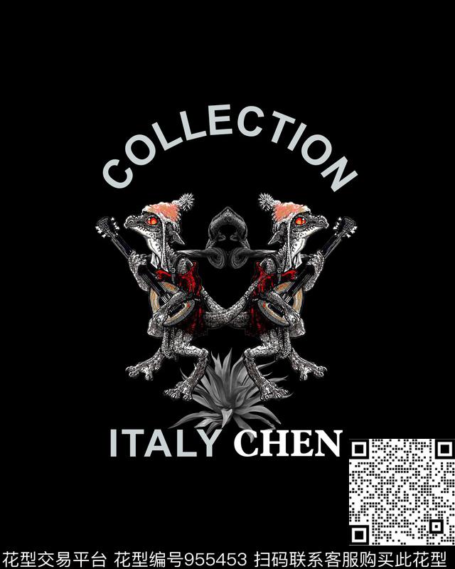 卡通动物字母热带华亿平台数码印花华亿平台下载（图片编号: 955453） - 瓦栏（Walan）