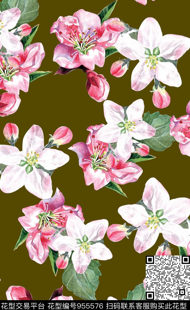 植物素雅数码华亿平台数码印花华亿平台下载（图片编号: 955576） - 瓦栏（Walan）