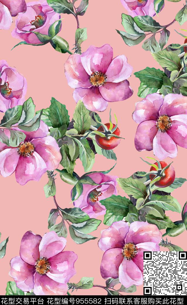 植物素雅数码华亿平台数码印花华亿平台下载（图片编号: 955582） - 瓦栏（Walan）