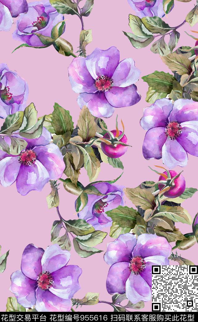 植物素雅数码华亿平台数码印花华亿平台下载（图片编号: 955616） - 瓦栏（Walan）