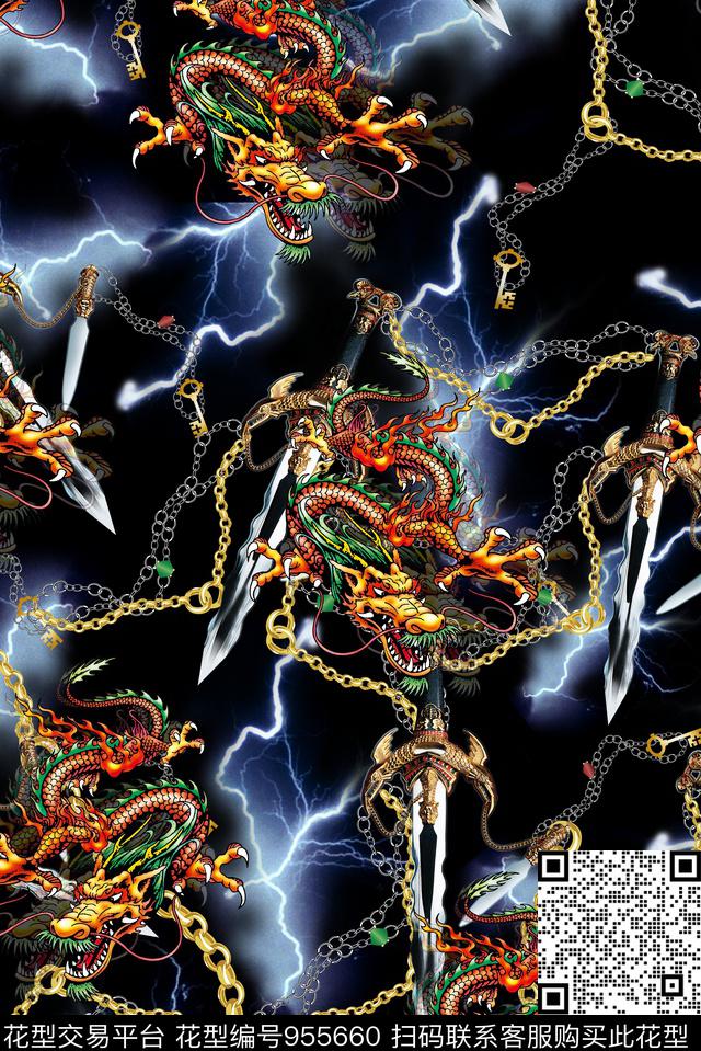 闪电数码华亿平台男装数码印花华亿平台下载（图片编号: 955660） - 瓦栏（Walan）