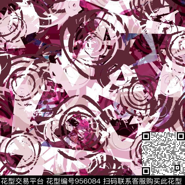 古典花纹花卉大牌风数码印花华亿平台下载（图片编号: 956084） - 瓦栏（Walan）