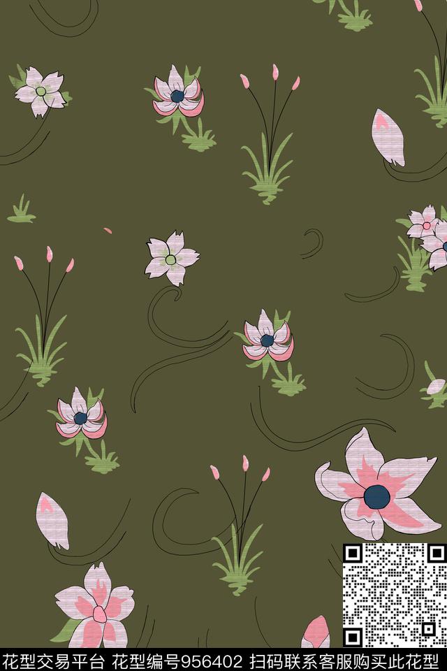 小碎花数码华亿平台抽象数码印花华亿平台下载（图片编号: 956402） - 瓦栏（Walan）