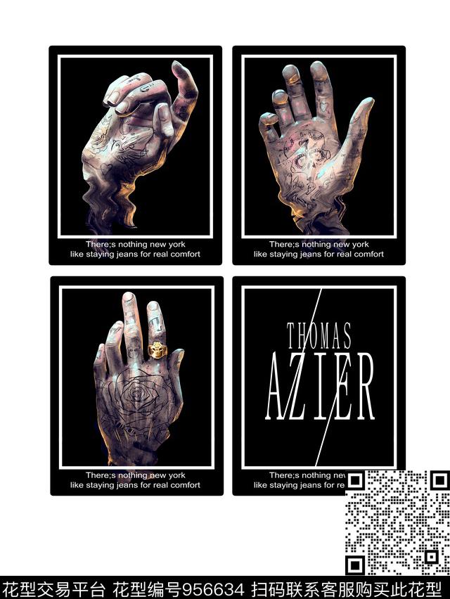 数码华亿平台男装抽象数码印花华亿平台下载（图片编号: 956634） - 瓦栏（Walan）