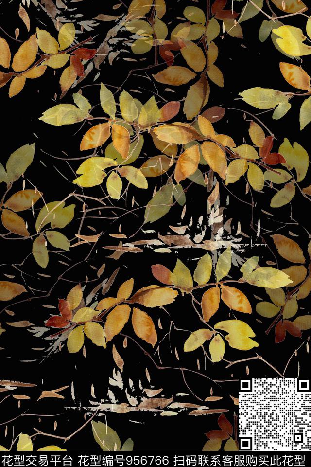 植物可爱绘画数码印花华亿平台下载（图片编号: 956766） - 瓦栏（Walan）